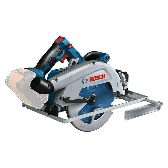 Bosch Professional Biturbo Akku-Handkreissäge GKS 18V-68 GC Solo - 18 V, Ohne Akku, Leerlaufdrehzahl: 2.500 U/min - 5.000 U/min - Diagonale Ansicht