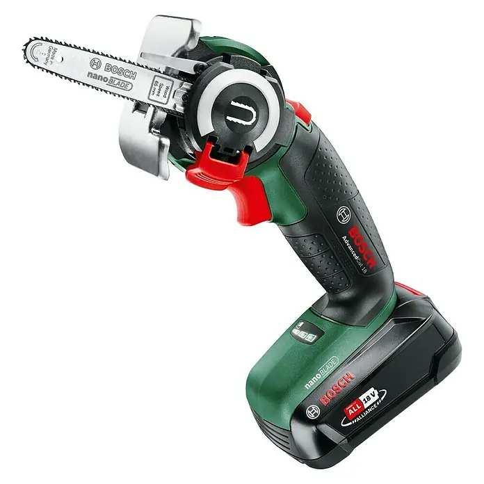 Bosch 18 V Power for All Sierra NanoBlade AdvancedCut 18 - Número de revoluciones de marcha en vacío: 7.000 r.p.m., 18 V, 1 batería - Vista angular