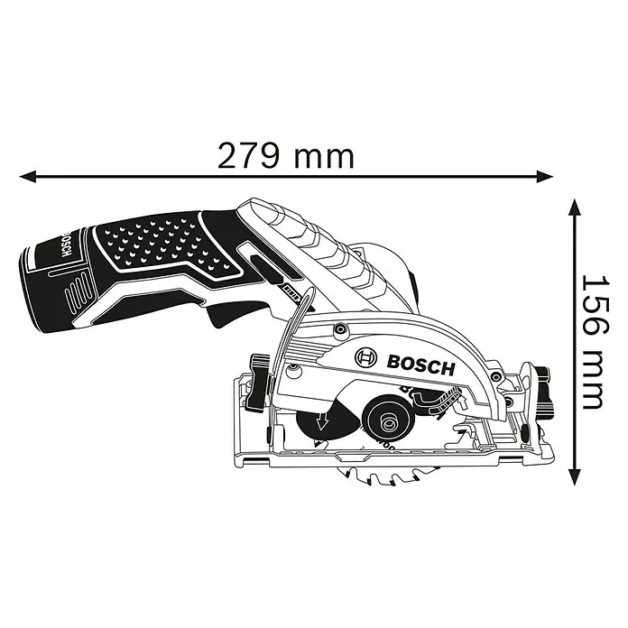 Bosch Professional Sierra circular de batería GKS 12V-26 L-Boxx - 12 V, 2 baterías, 3 Ah, Hoja de sierra: Ø 85 mm, Número de revoluciones de marcha en vacío: 1.400 r.p.m.