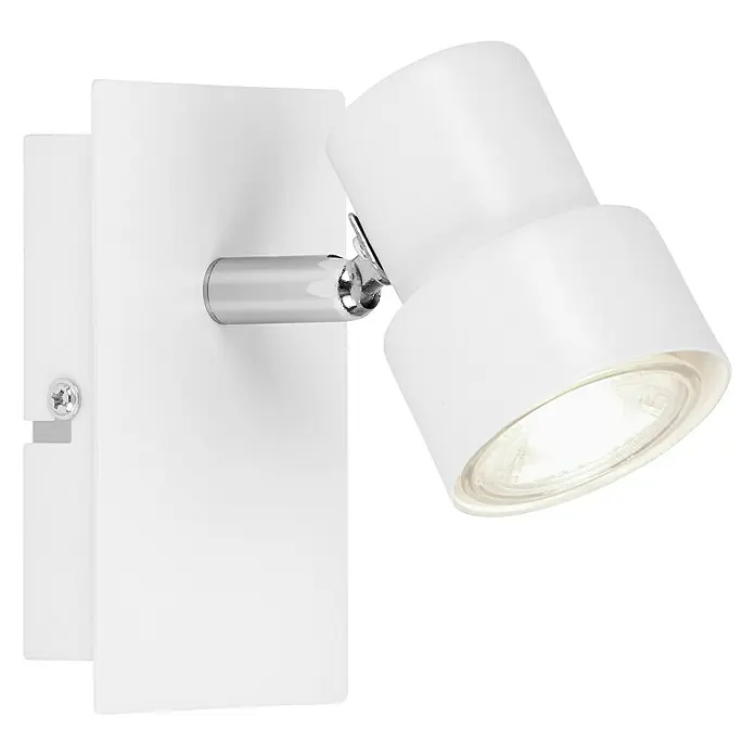 Briloner Foco de una luz LED Rock - 5 W, L x An x Al: 80 x 120 x 120 mm, Blanco, Blanco cálido - Vista angular