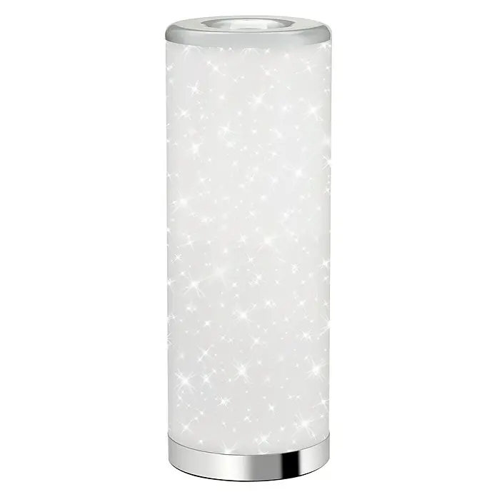 Brilo Lámpara de sobremesa LED redonda Estrellas - 5 W, Ø x Al: 131 x 350 mm, Blanco, Blanco cálido - Vista frontal