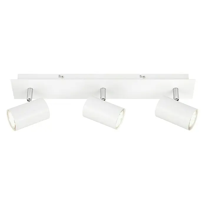 Briloner Regleta Run - 40 W, 3 ud., L x An x Al: 80 x 450 x 123 mm, Blanco, GU10 - Vista frontal