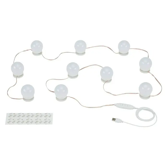 Brilo Guirnalda LED Hollywood - 6 W, Blanco neutro, Largo: 4.000 mm - Vista angular