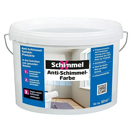 SchimmelX  Wandfarbe Anti-Schimmel-Farbe