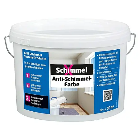 SchimmelX  Wandfarbe Anti-Schimmel-Farbe
