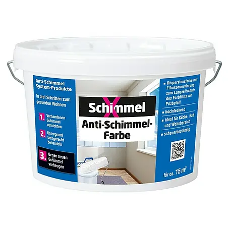 SchimmelX  Wandfarbe Anti-Schimmel-Farbe