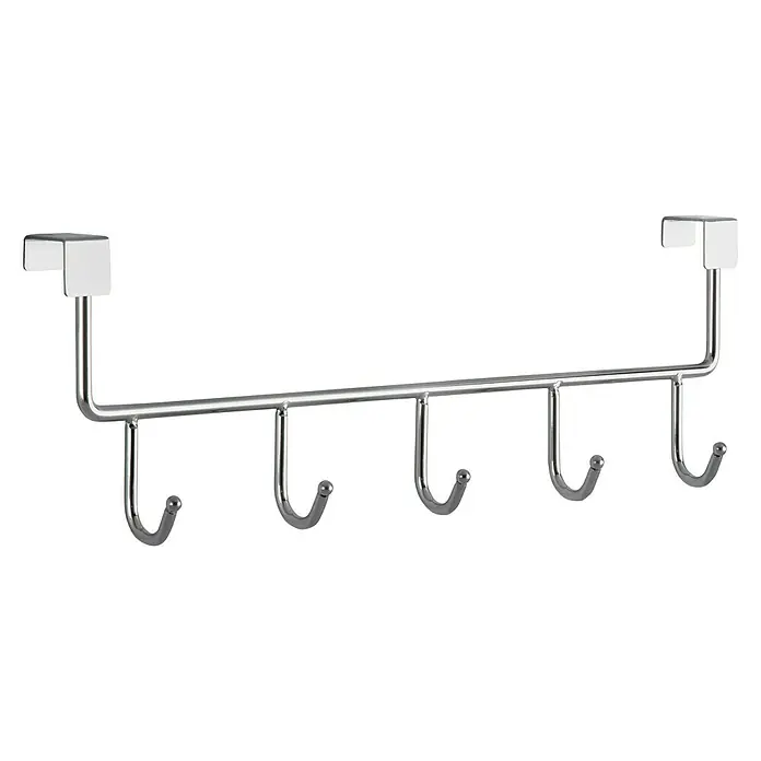 Siro Türgarderobe 2378 - L x H: 355 x 110 mm, Anzahl Haken: 5 Stk., Verchromt - Vorderansicht