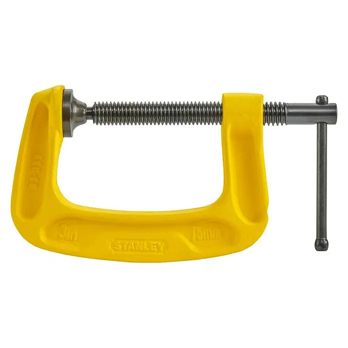 Stanley MaxSteel C-Schraubzwinge - Spannweite: 75 mm, Ausladung: 57 mm - Vorderansicht