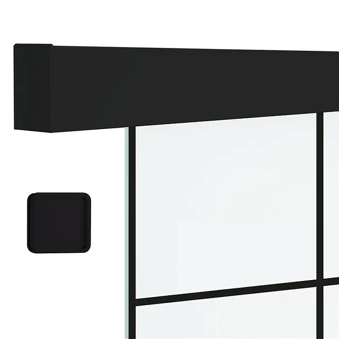 Diamond Doors Black Edition Schiebetür-Komplettset Loft Black Edition - 935 x 2.058 mm, Einscheibensicherheitsglas (ESG) - Detailaufnahme