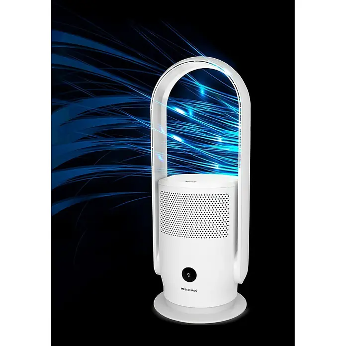 Proklima Mini toranj ventilator - Pročišćavanje zraka, Maksimalni protok zraka: 1.650 m³/h, Visina: 59,2 cm, Bijele boje - Proizvod u upotrebi
