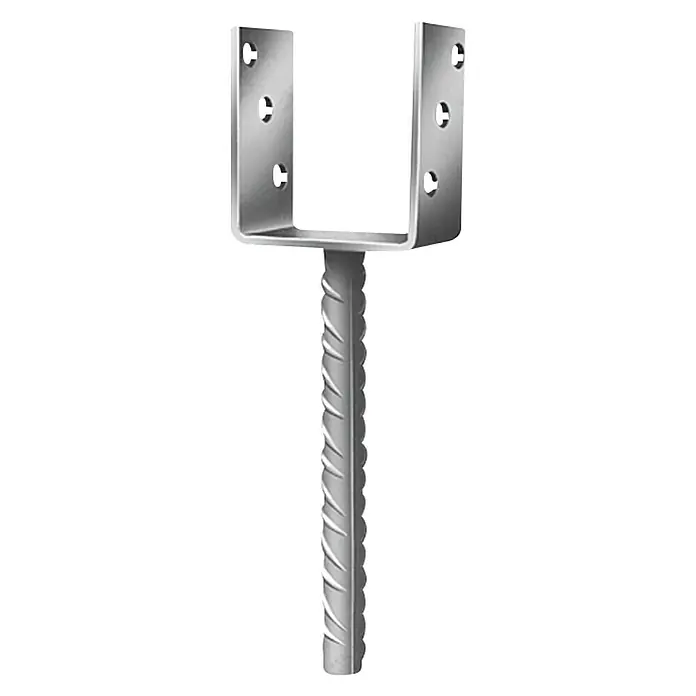 Stabilit Soporte en U - L x An x Al: 91 x 50 x 230 mm, Galvanizado al fuego - Vista frontal