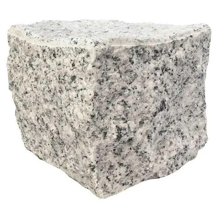 Granitpflaster G603 - Granitgrau, 7 x 7 x 7 cm, Granit - Diagonale Ansicht