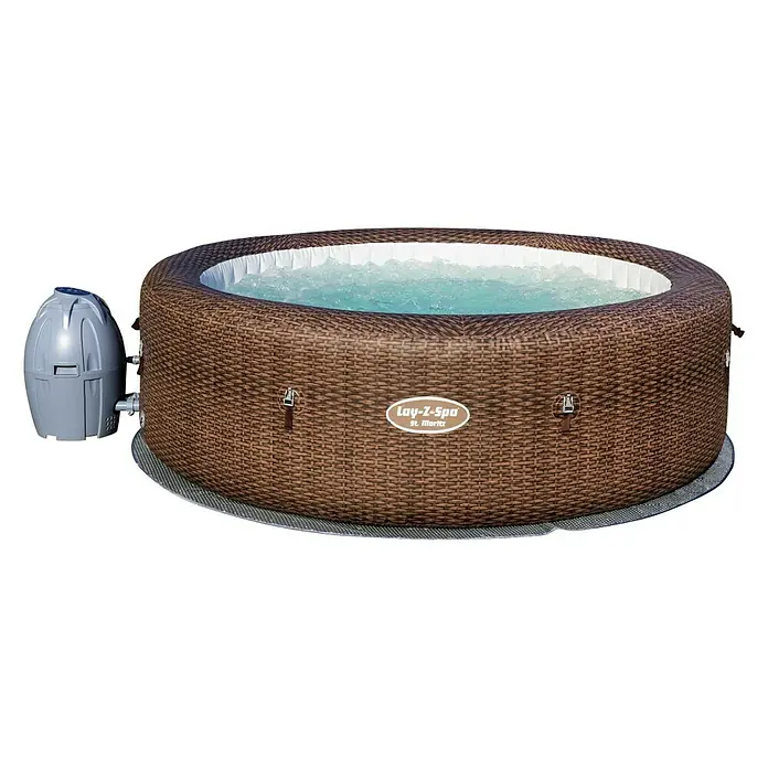 Bestway Lay-Z-Spa Hidromasažni bazen St. Moritz AirJet - Ø x V: 216 x 71 cm, 1.190 l, Prikladno za: 7 osoba - Pogled sprijeda