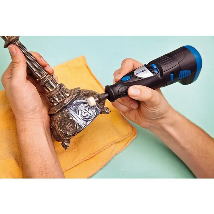 Dremel Fieltro de pulido 414 - Diámetro: 13 mm, 6 ud. - Producto en uso