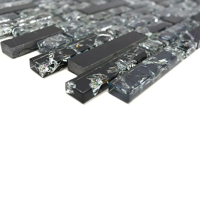 Mozaik csempe Crystal Mix XIC V1328 kombinált - Fényes - Közeli felvétel