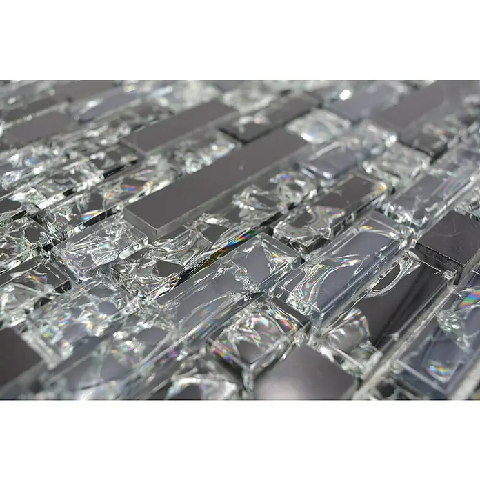Mozaik csempe Crystal Mix XIC V1328 kombinált - Fényes - Közeli felvétel