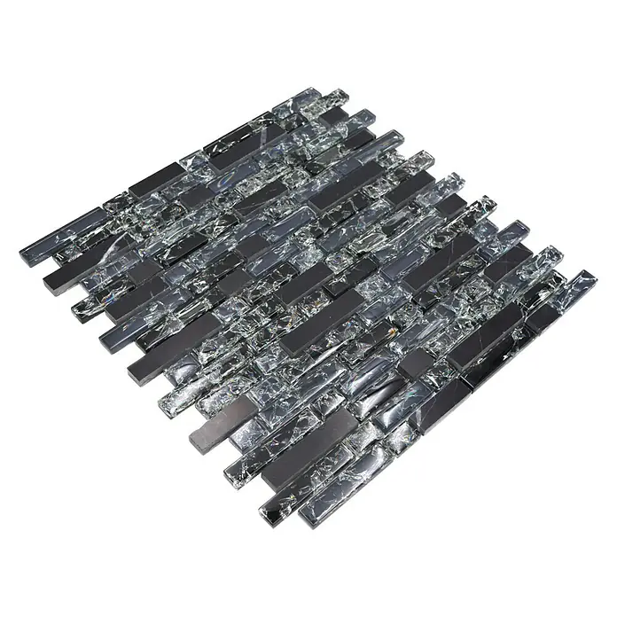 Mozaik csempe Crystal Mix XIC V1328 kombinált - Fényes - Szögletes nézet