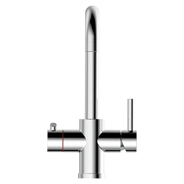 Thermoflow Untertischspeicher und Armatur 100 R - 5 l, 2.200 W, Temperaturbereich: 35 °C bis kochend, Armatur rund - Rückansicht