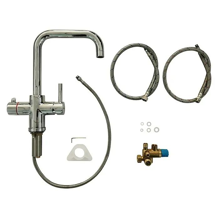 Thermoflow Untertischspeicher und Armatur 100 R - 5 l, 2.200 W, Temperaturbereich: 35 °C bis kochend, Armatur rund - Ansicht von oben