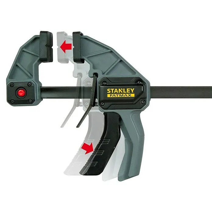 Stanley FatMax Einhandzwinge - Spannweite: 300 mm, Ausladung: 78 mm - Anwendungsbeispiel