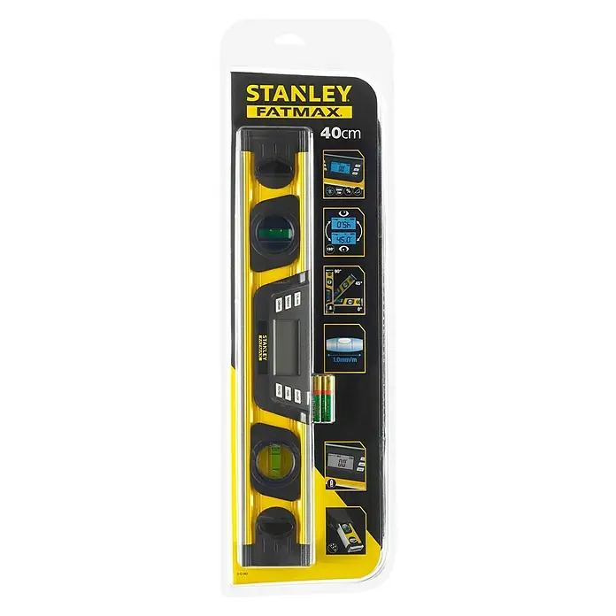 Stanley FatMax Digitale Wasserwaage - Länge: 40 cm - Vorderansicht