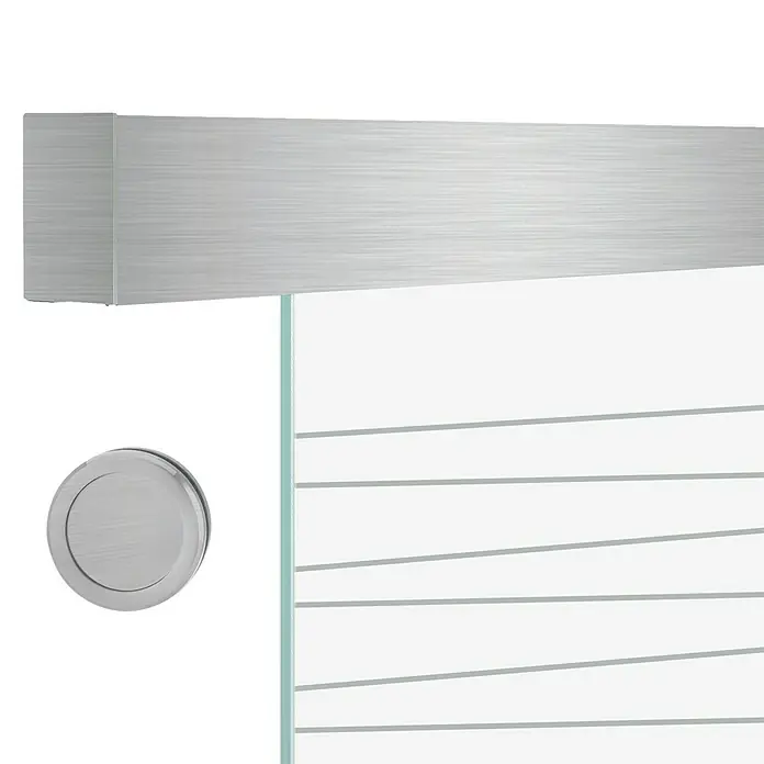 Diamond Doors Tolóajtó komplett készlet - Edzett biztonsági üveg (ESG) - Közeli felvétel