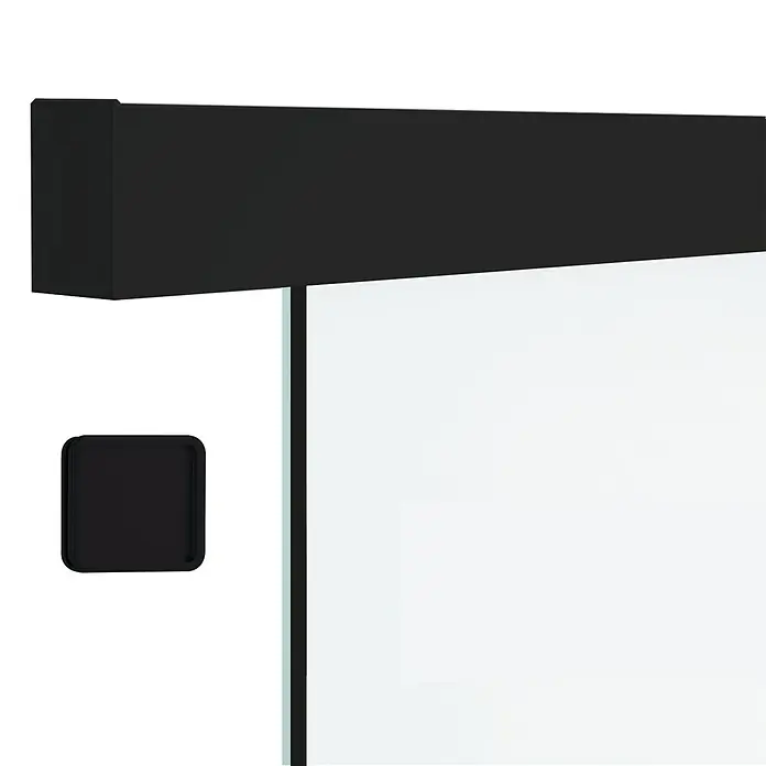 Diamond Doors Black Edition Schiebetür-Komplettset Edge - 935 x 2.058 mm, Einscheibensicherheitsglas (ESG) - Detailaufnahme