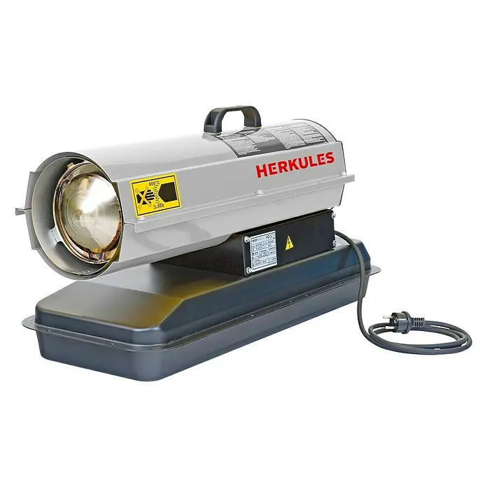 Herkules Dieselheizer - 10 kW, Verbrauch: 0,5 kg/h - Diagonale Ansicht