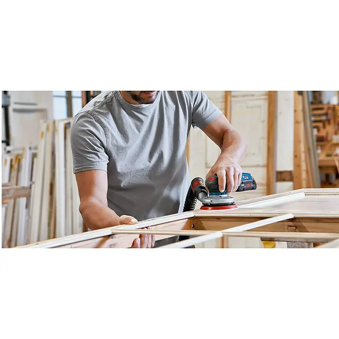 Bosch Schuurbladen M480 Best for Wood - Diameter: 125 mm, Korreling: 80, 5 st. - Toepassingsvoorbeeld
