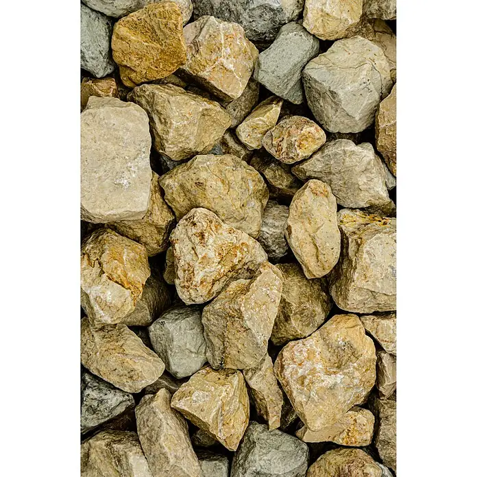 Bruchsteine Big-Bag - Ockergelb, Körnung: 50 mm - 100 mm, 1.000 kg - Detailaufnahme