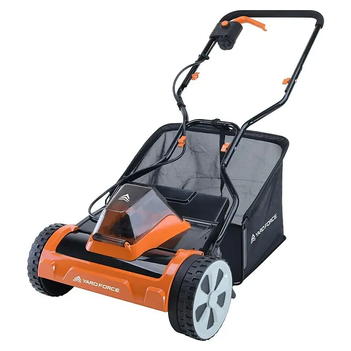 Yard Force Akku-Spindelmäher LM C38 - Schnittbreite: 38 cm - Diagonale Ansicht