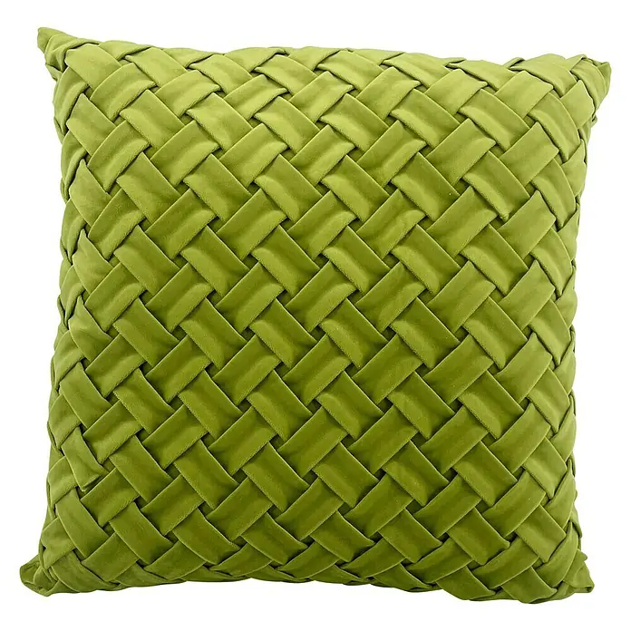 Kissen Classy - Grün, 45 x 45 cm, 100 % Polyester - Vorderansicht