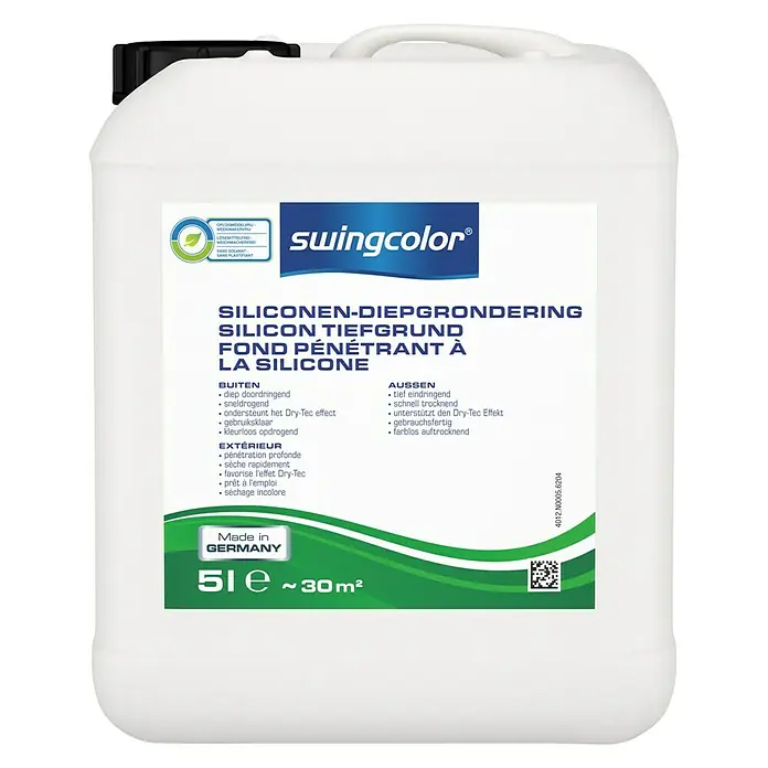 swingcolor Siliconen diepgrondering - Kleurloos, 5 l - Vooraanzicht