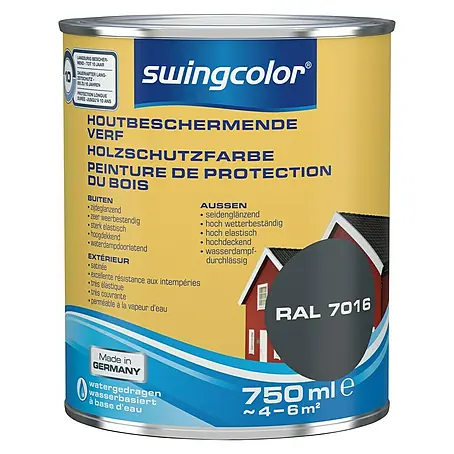 swingcolor  Houtbeschermende verf Antracietgrijs