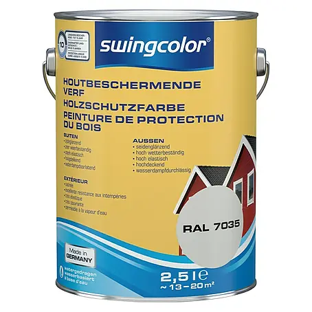 swingcolor  Houtbeschermende verf Lichtgrijs