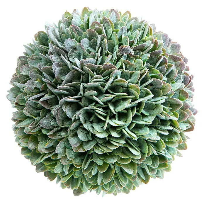 Dekoelement Bux - Grün, Durchmesser: 14 cm - Vorderansicht