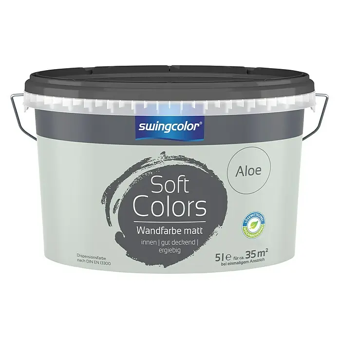 swingcolor Soft Colors Muurverf Aloe - Aloe, 5 l, Mat - Vooraanzicht