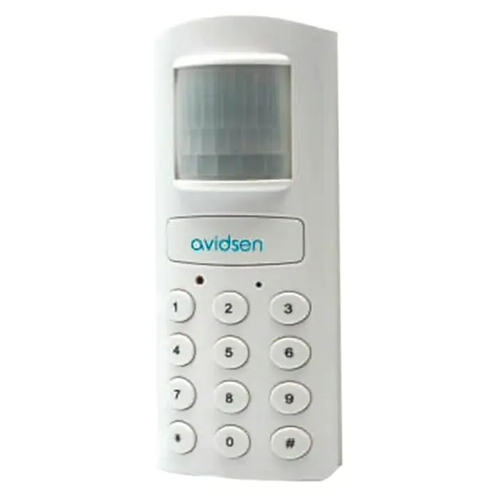 Avidsen Sensor de movimiento 100105 - Blanco, Ángulo de detección: 140 °, Alcance: 10 m - Vista frontal