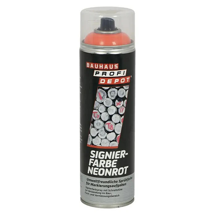 Profi Depot Signierfarbe - Neonrot, 500 ml - Vorderansicht