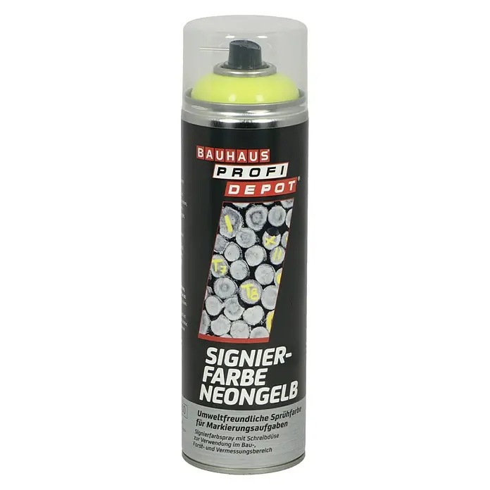 Profi Depot Signierfarbe - Neongelb, 500 ml - Vorderansicht
