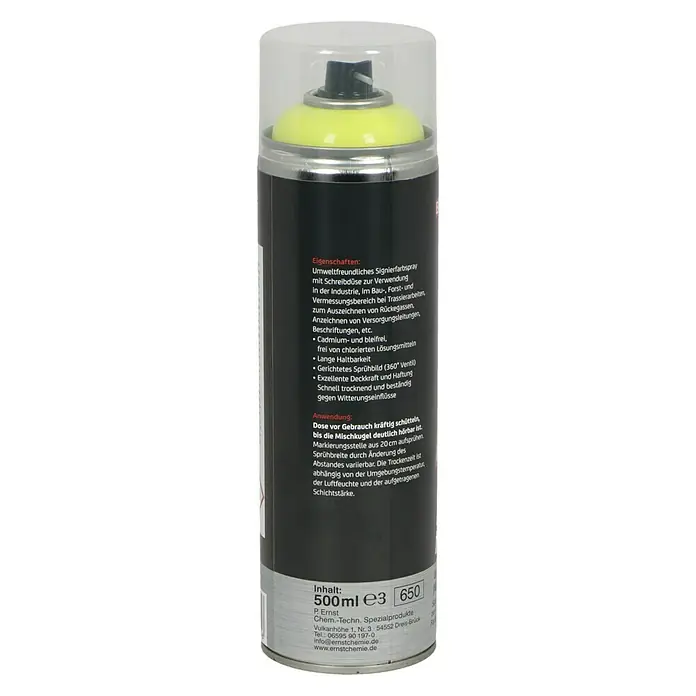 Profi Depot Signierfarbe - Neongelb, 500 ml - Linke Seitenansicht