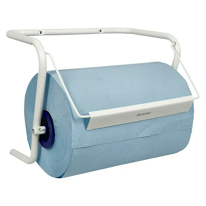 Profi Depot Wandträger - Geeignet für: Putztuchrollen bis 39 cm Breite, Blau - Diagonale Ansicht