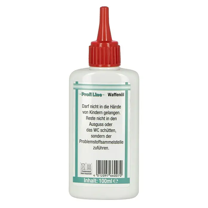 Ernst Profi Line Waffenöl - Inhalt: 100 ml - Rückansicht