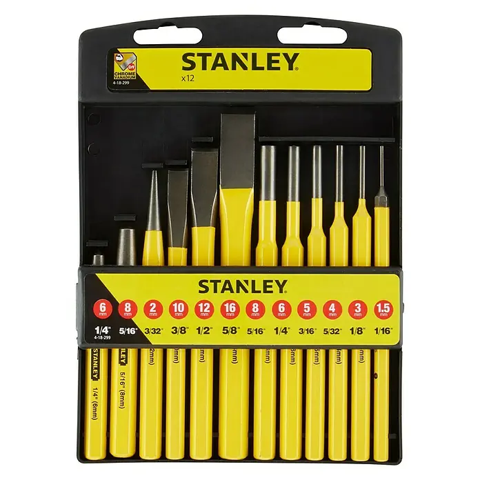 Stanley Schlagwerkzeug-Set - 12 -tlg. - Vorderansicht