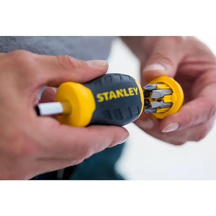 Stanley Vergaser Schraubendreher Stubby 0-66-357 - 8 -tlg. - Detailaufnahme