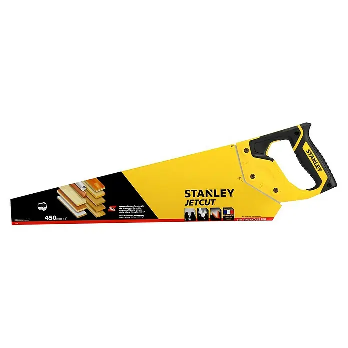 Stanley Handsäge Jetcut Fein - Blattlänge: 450 mm, 11 Zähne/Zoll - Linke Seitenansicht