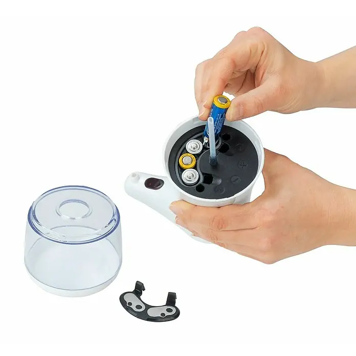Wenko Dozator dezinfekcijskog sredstva Dial - Bijele boje, D x Š x V: 19 x 12 x 23 cm - Proizvod u upotrebi