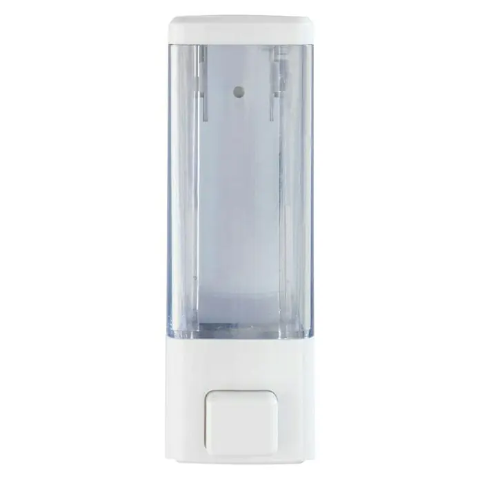 Wenko Dispensador de jabón Istres - Blanco, Capacidad del depósito: 320 ml - Vista frontal