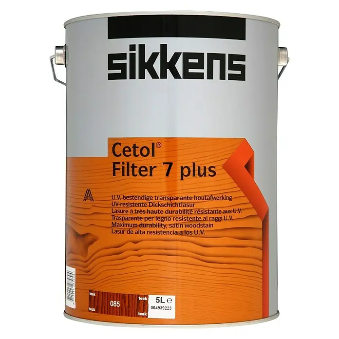 Lazura za zaštitu drva Cetol Filter 7 - Tikovina, 5 l - Pogled sprijeda