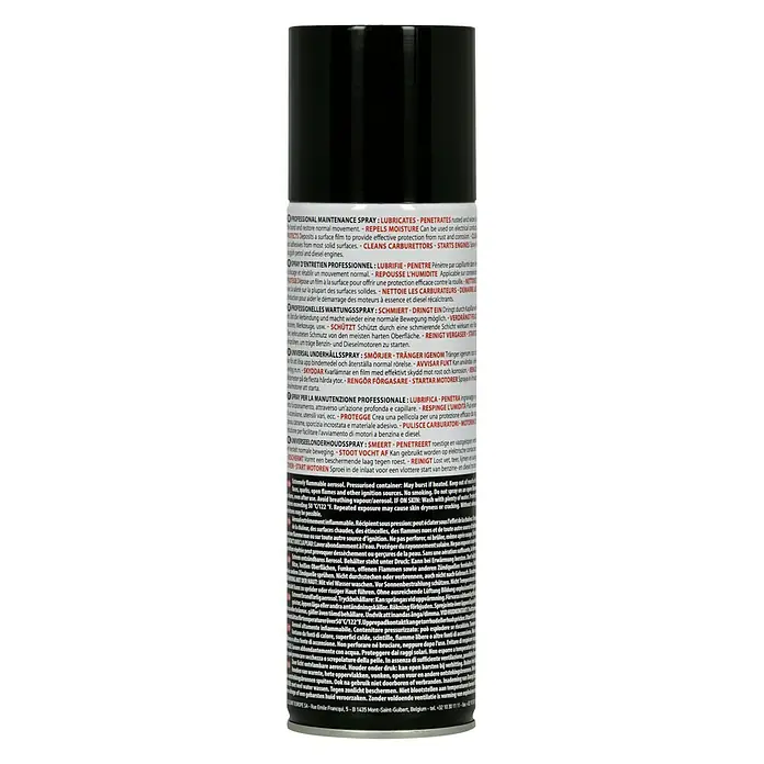 Oregon Wartungsspray - 300 ml - Rückansicht